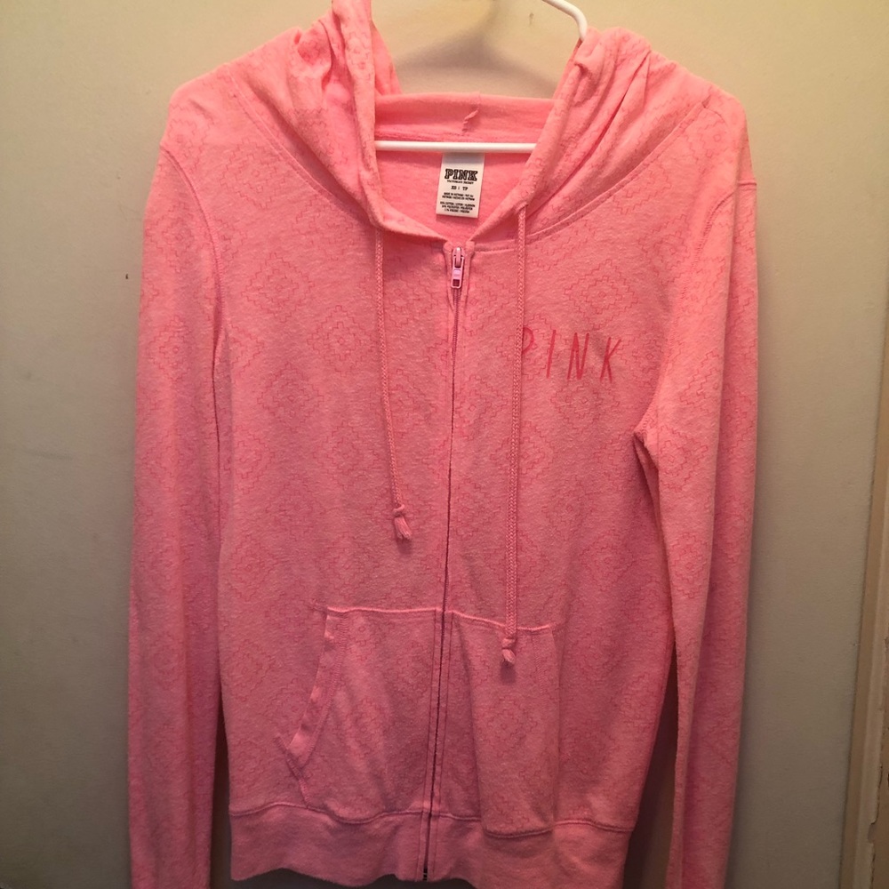 Pink lightweight jacket. In excellent condition
